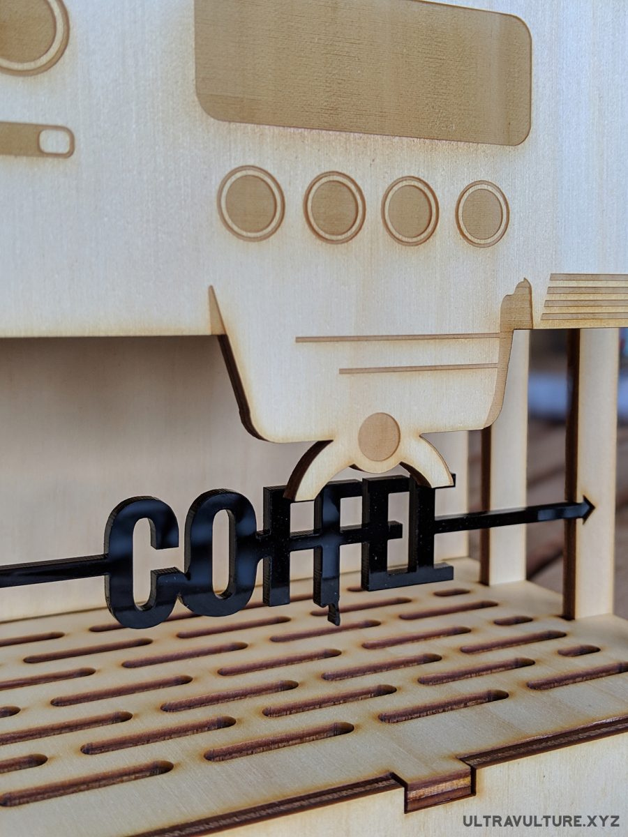 Espresso machine sculpture